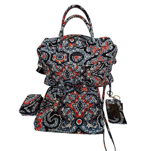 Vera Bradley Handbags - Vera Bradley Marrakesh Paisley Grand Traveler Overnight Bag w/Organizer/Lanyard